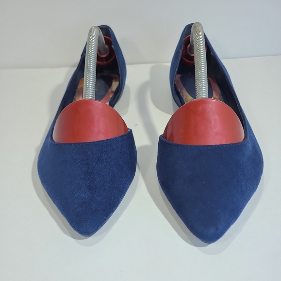 Steve Madden Girl Eezy Navy d'Orsay Flats - Picture 5 of 11